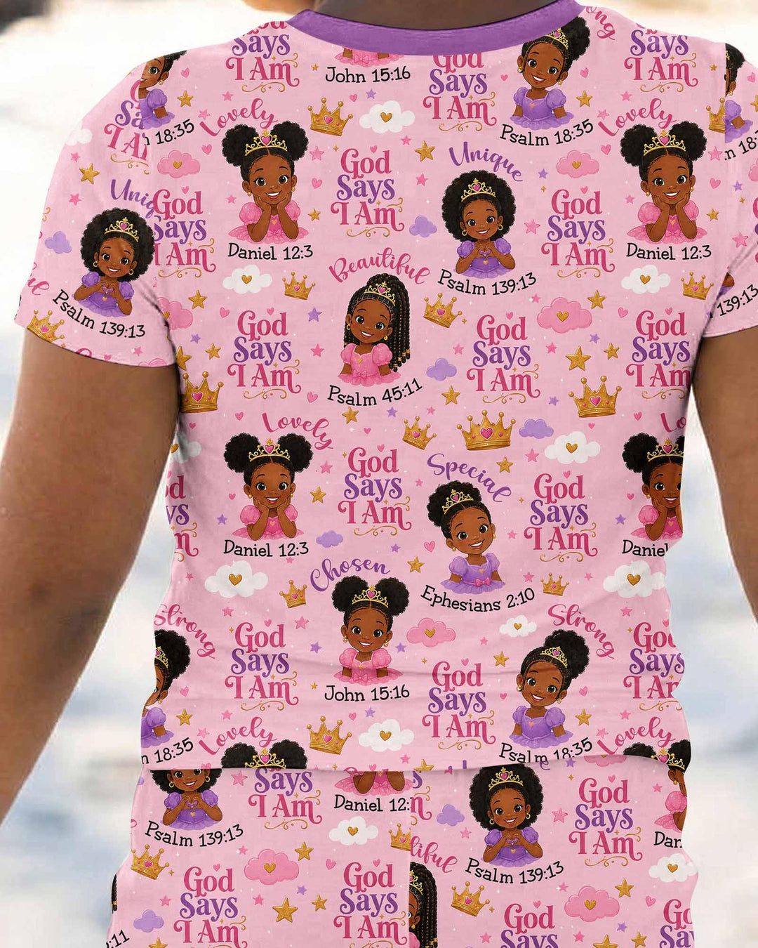 Zweiteiliges, kurzärmliges Pyjama-Set mit Marienkäfern