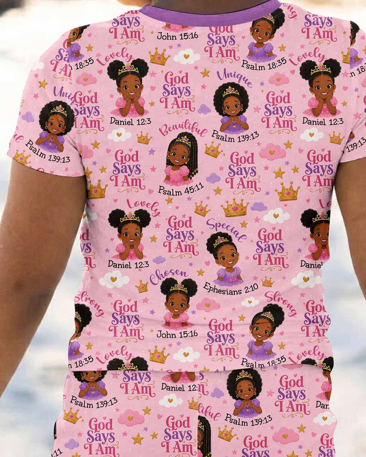 Zweiteiliges, kurzärmliges Pyjama-Set mit Marienkäfern