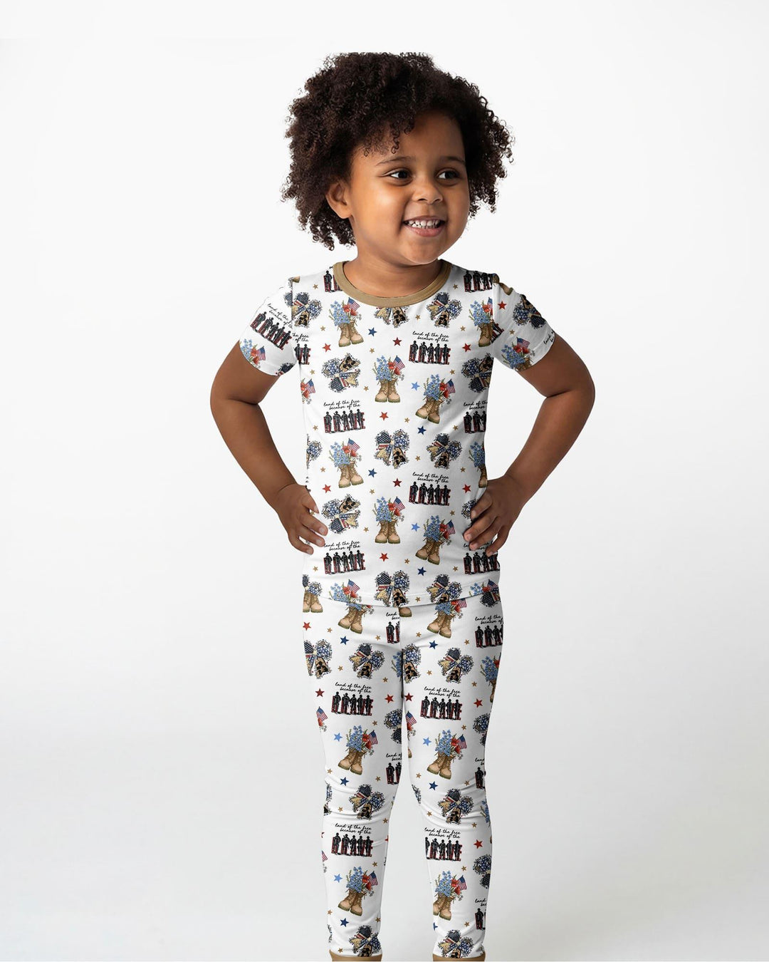 Zweiteiliges, kurzärmliges Pyjama-Set mit Marienkäfern