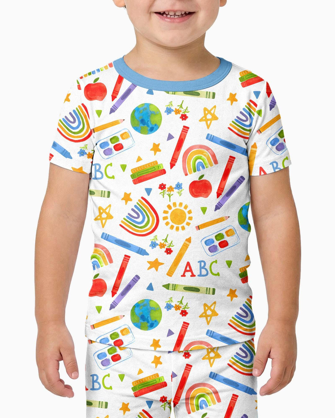 Zweiteiliges, kurzärmliges Pyjama-Set mit Marienkäfern