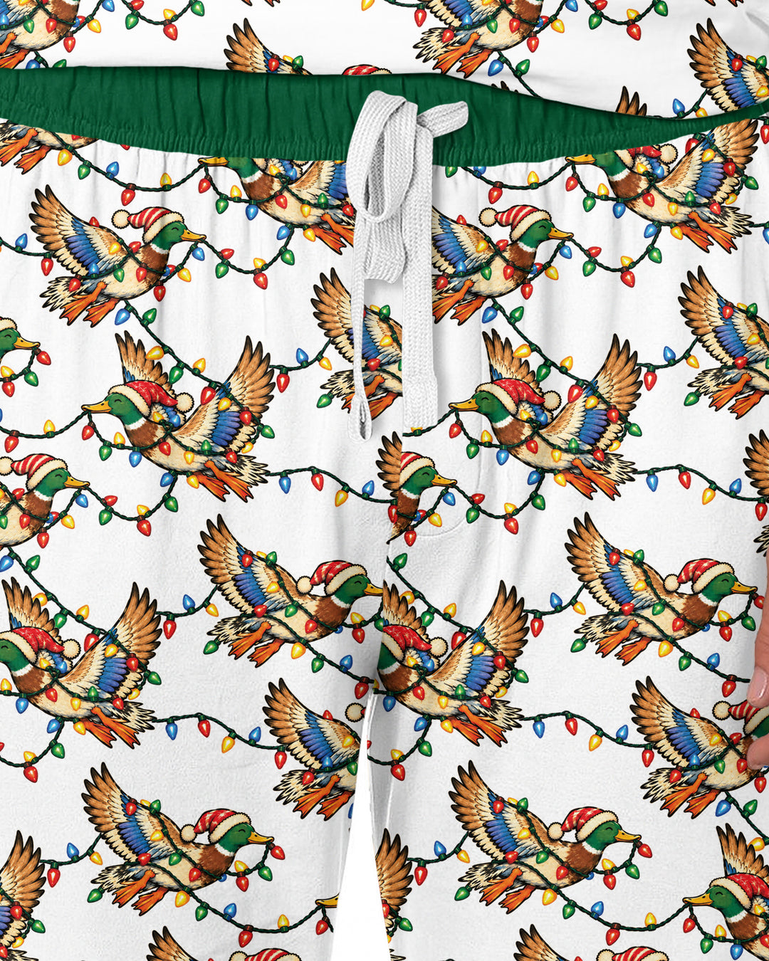 Preppy Christmas Mallard Duck Bamboo Men's Pajama Set