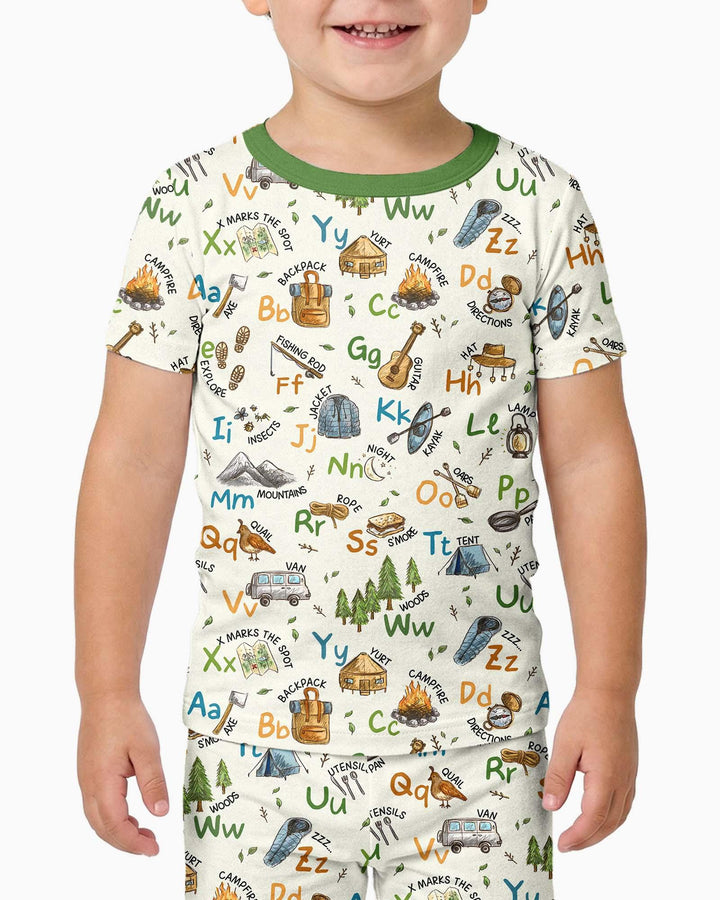 Zweiteiliges, kurzärmliges Pyjama-Set mit Marienkäfern