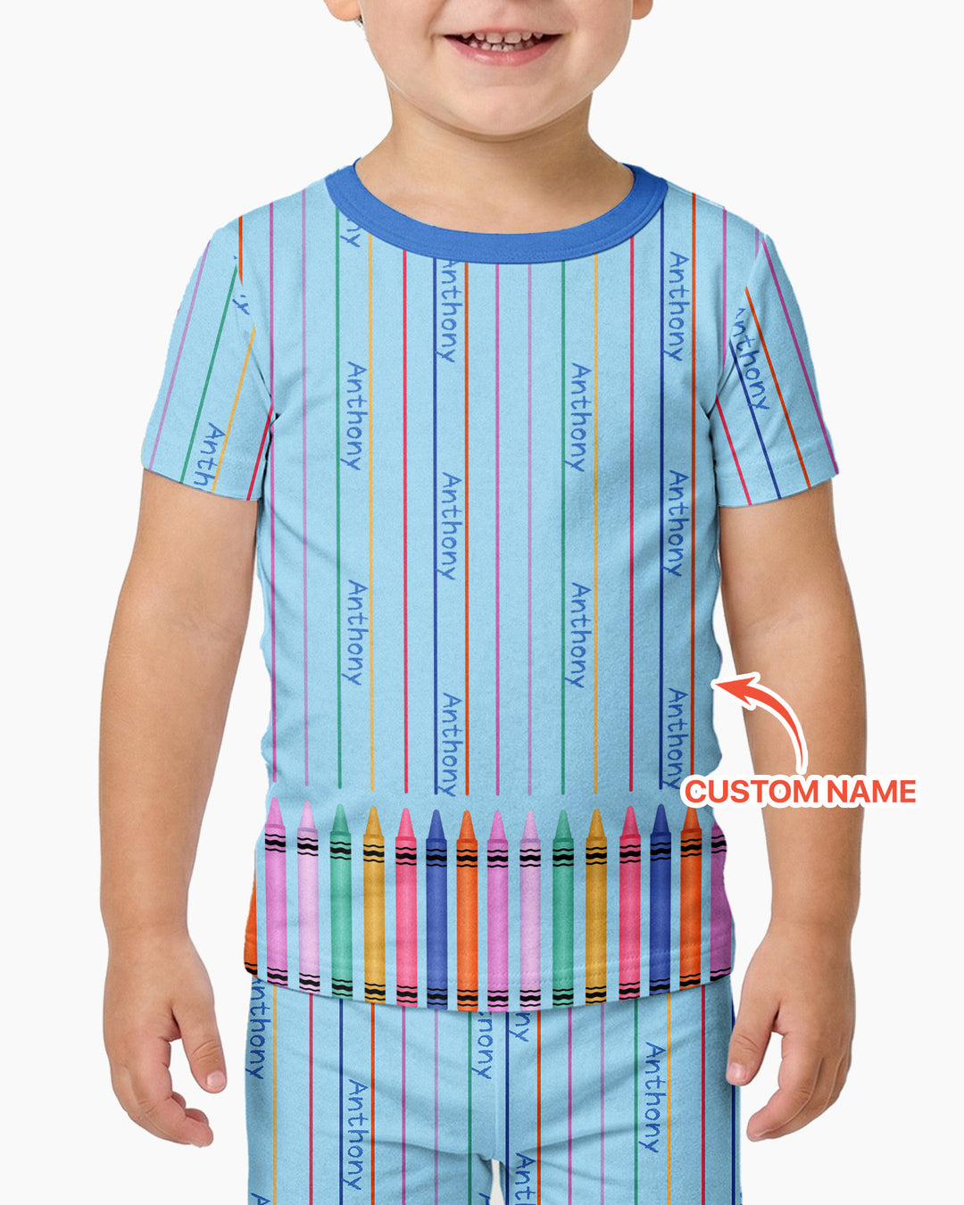 Zweiteiliges, kurzärmliges Pyjama-Set mit Marienkäfern