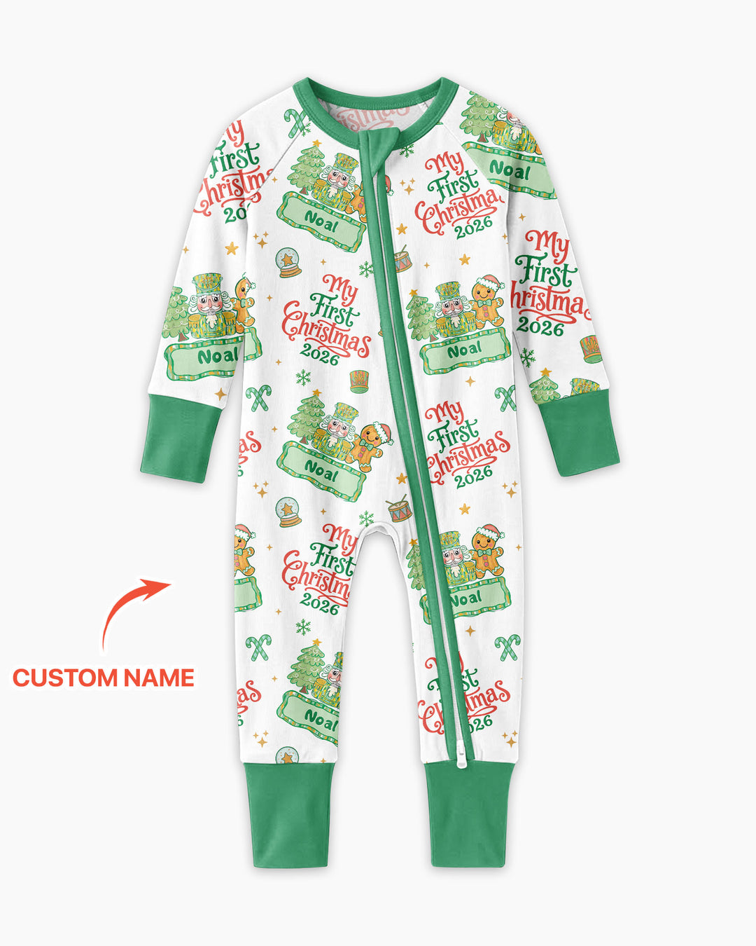 Custom Name Nutcracker Christmas Tale Bamboo Convertible Zippy