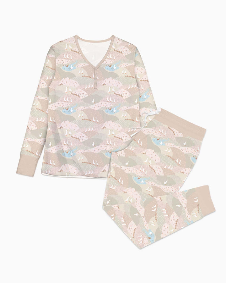 Vorlage Bambus Damen Pyjama Set