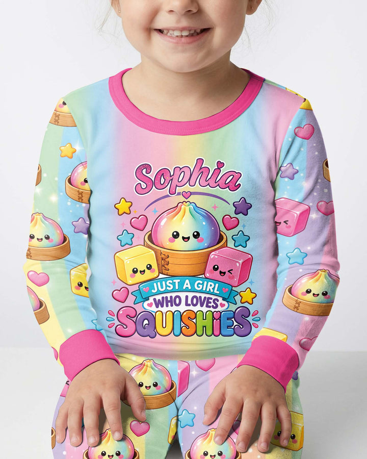 Rainbow Squishy Dreams Bamboo Two Piece Long Sleeve Pajama Set