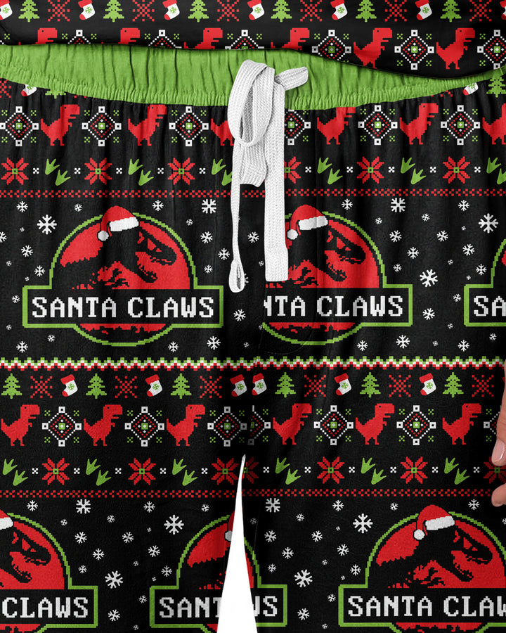 Santa Claws Christmas Bamboo Men's Pajama Set