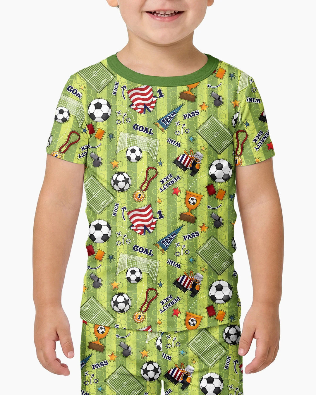 Zweiteiliges, kurzärmliges Pyjama-Set mit Marienkäfern