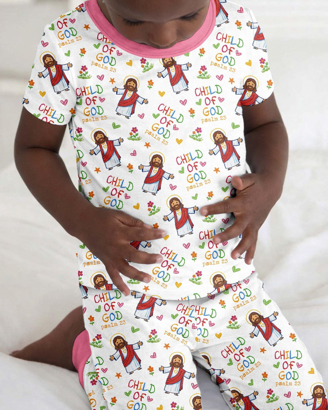 Zweiteiliges, kurzärmliges Pyjama-Set mit Marienkäfern