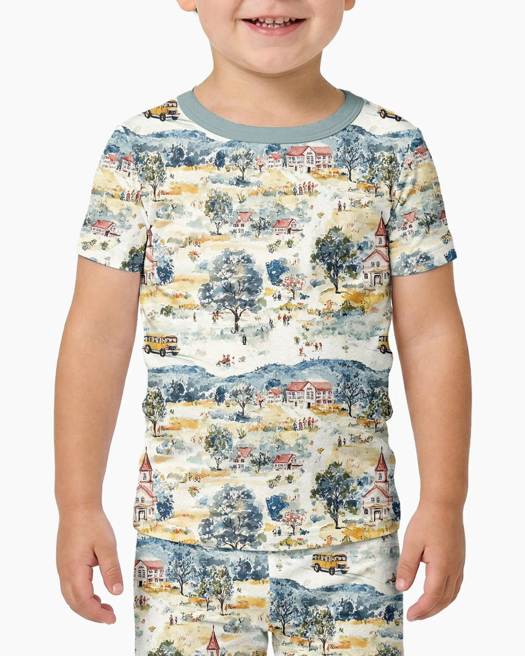 Zweiteiliges, kurzärmliges Pyjama-Set mit Marienkäfern