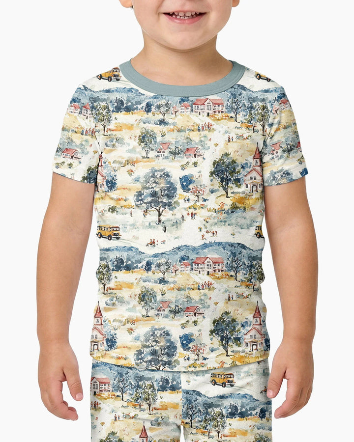 Zweiteiliges, kurzärmliges Pyjama-Set mit Marienkäfern