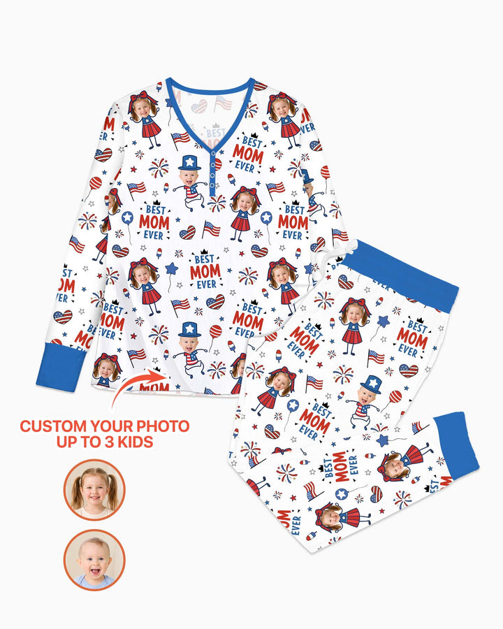 Template Damen Pyjama-Set aus personalisiertem Bambus