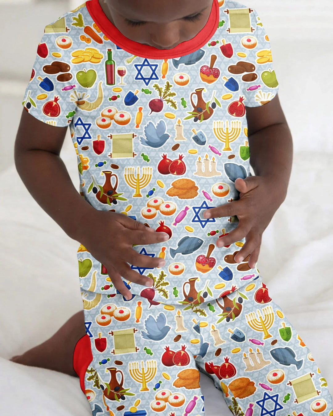 Shana Tovah Bamboo Two Piece Short Sleeve Pajama Set