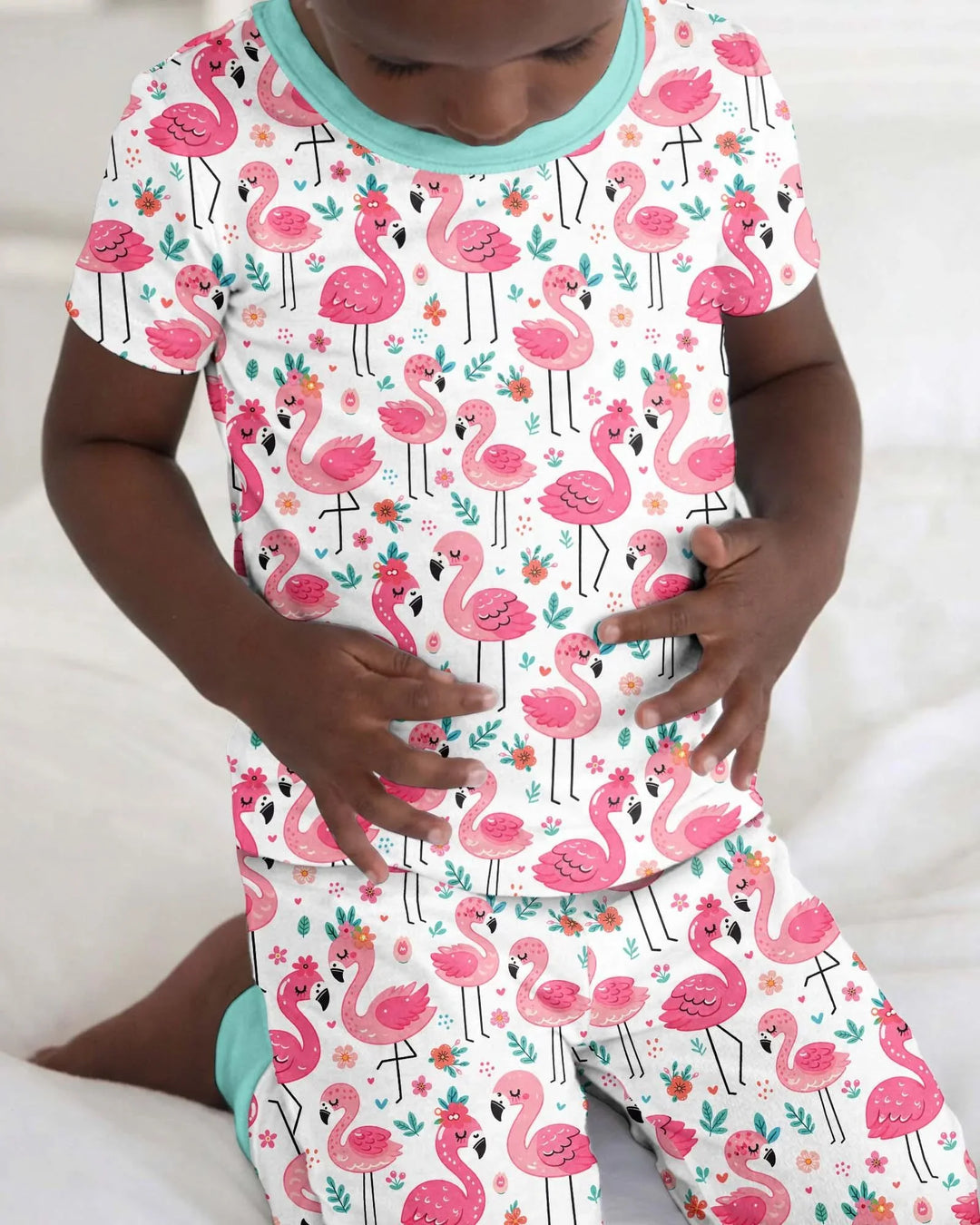 Zweiteiliges, kurzärmliges Pyjama-Set mit Marienkäfern