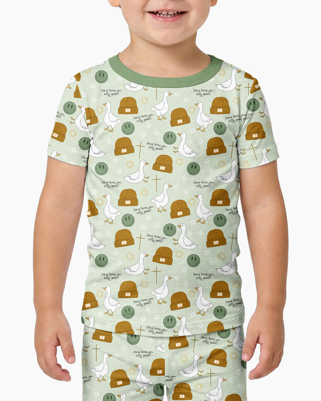 Zweiteiliges, kurzärmliges Pyjama-Set mit Marienkäfern