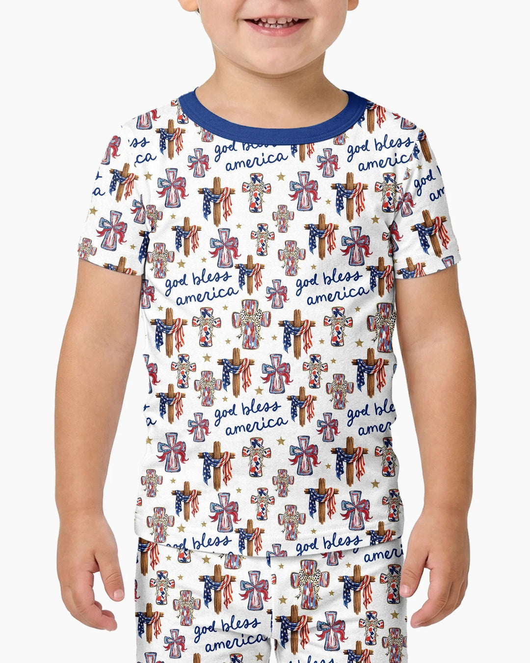Zweiteiliges, kurzärmliges Pyjama-Set mit Marienkäfern