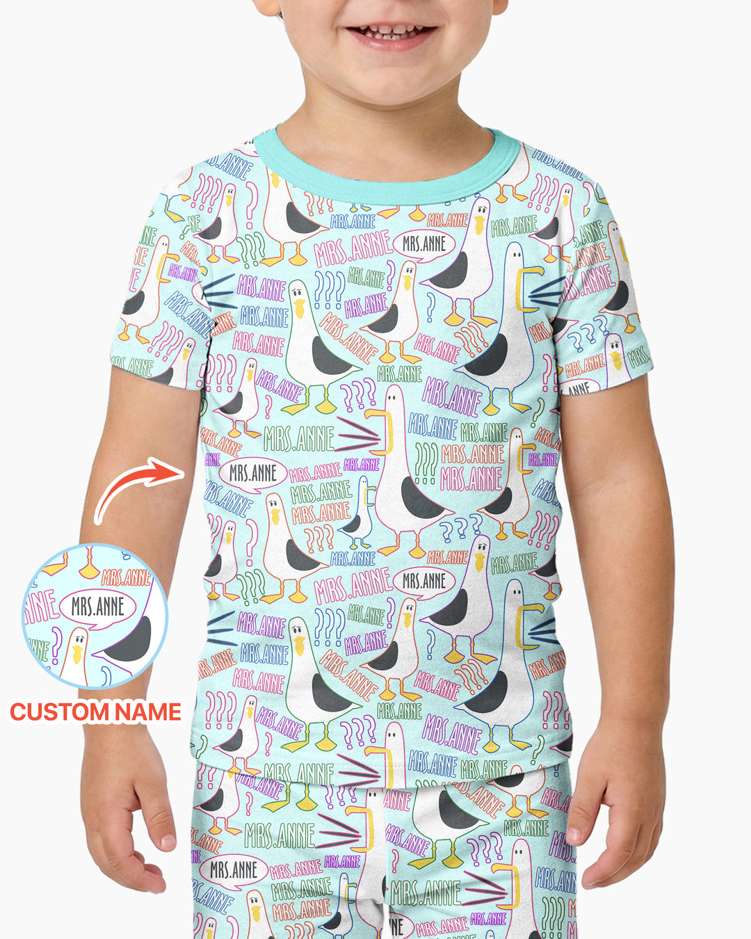 Zweiteiliges, kurzärmliges Pyjama-Set mit Marienkäfern