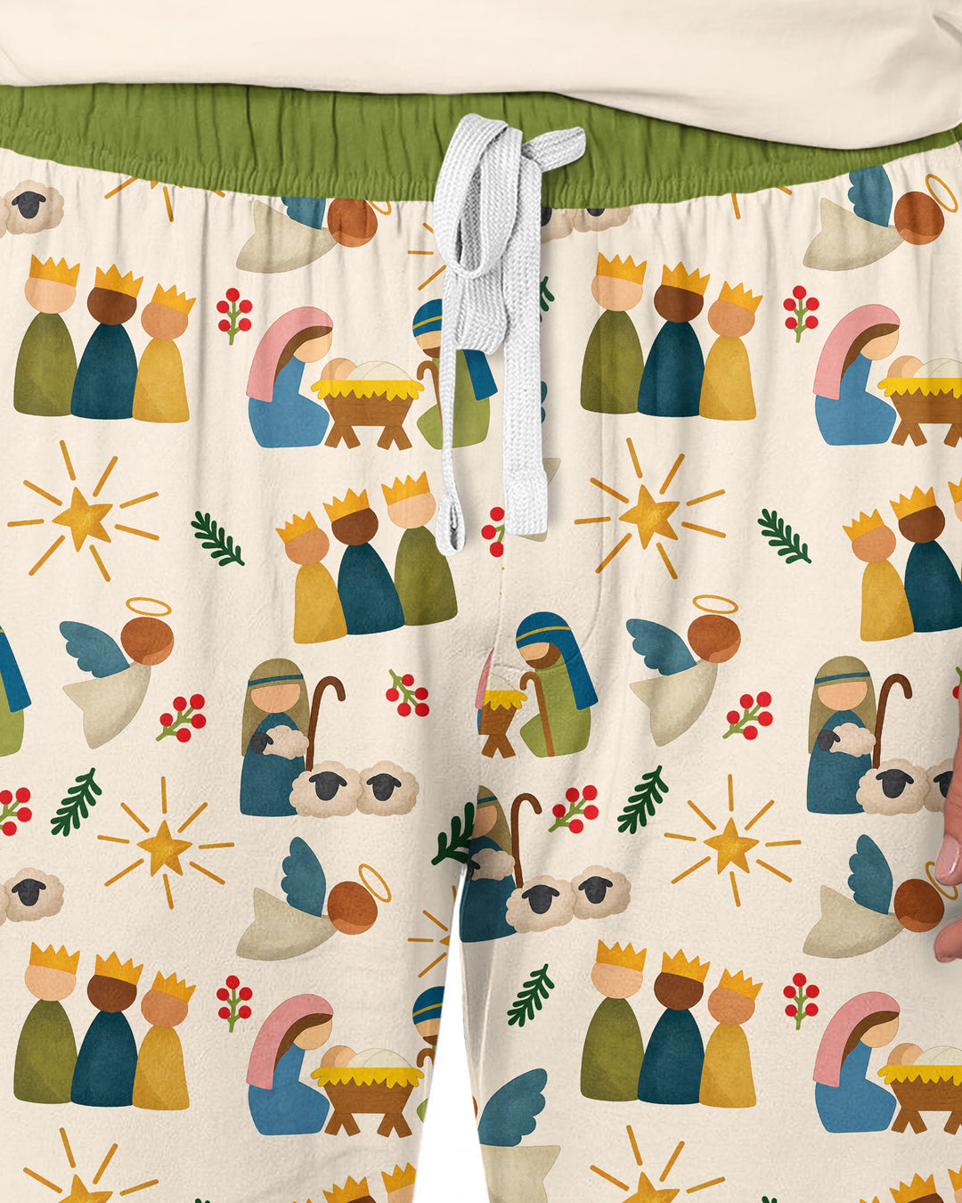 Oh Come, Let Us Adore Him Family Matching Bamboo Men's Pajama Set