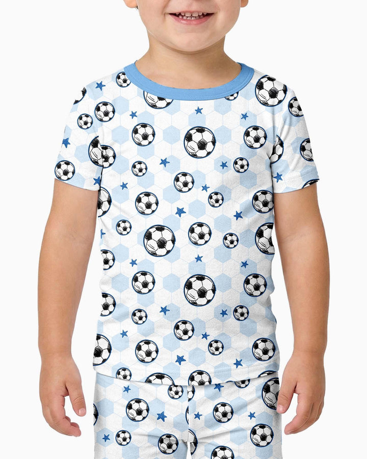 Zweiteiliges, kurzärmliges Pyjama-Set mit Marienkäfern