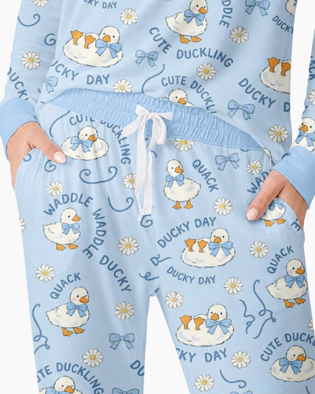 Happy Ducky Day Bamboo Women Pajama Set