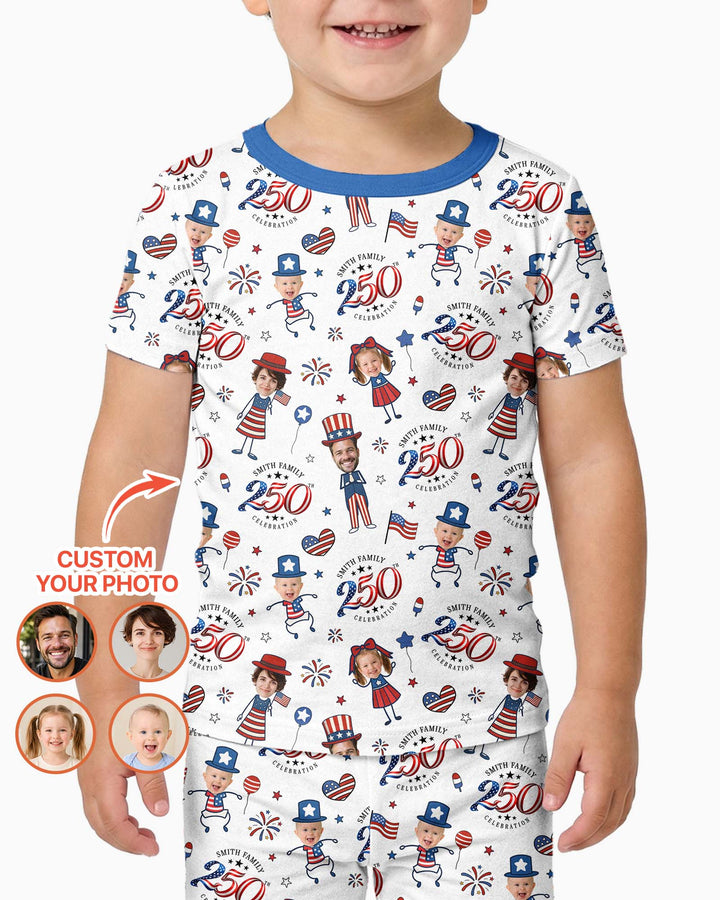 Zweiteiliges, kurzärmliges Pyjama-Set mit Marienkäfern