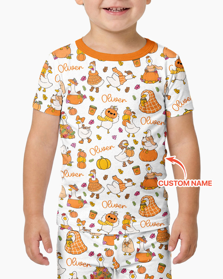 Zweiteiliges, kurzärmliges Pyjama-Set mit Marienkäfern