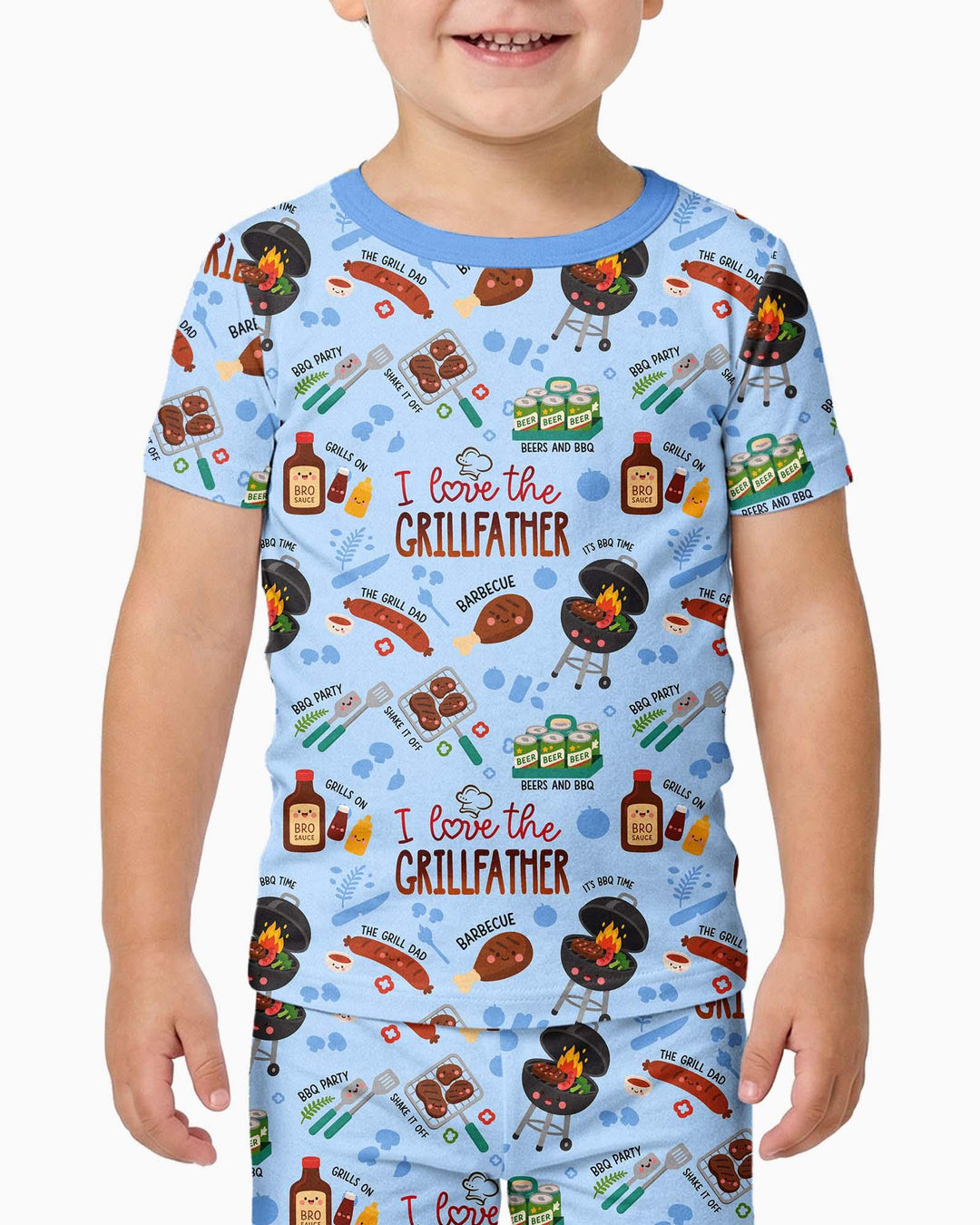 Zweiteiliges, kurzärmliges Pyjama-Set mit Marienkäfern
