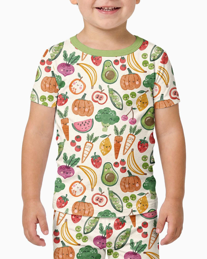Zweiteiliges, kurzärmliges Pyjama-Set mit Marienkäfern