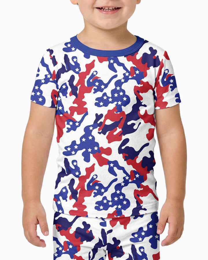 Zweiteiliges, kurzärmliges Pyjama-Set mit Marienkäfern