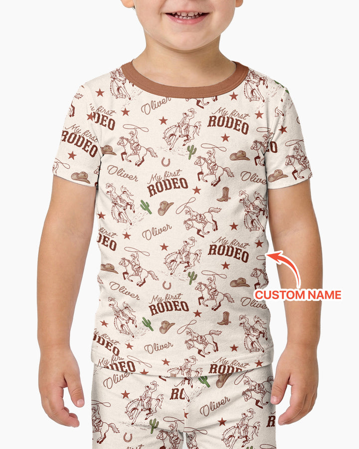 Zweiteiliges, kurzärmliges Pyjama-Set mit Marienkäfern