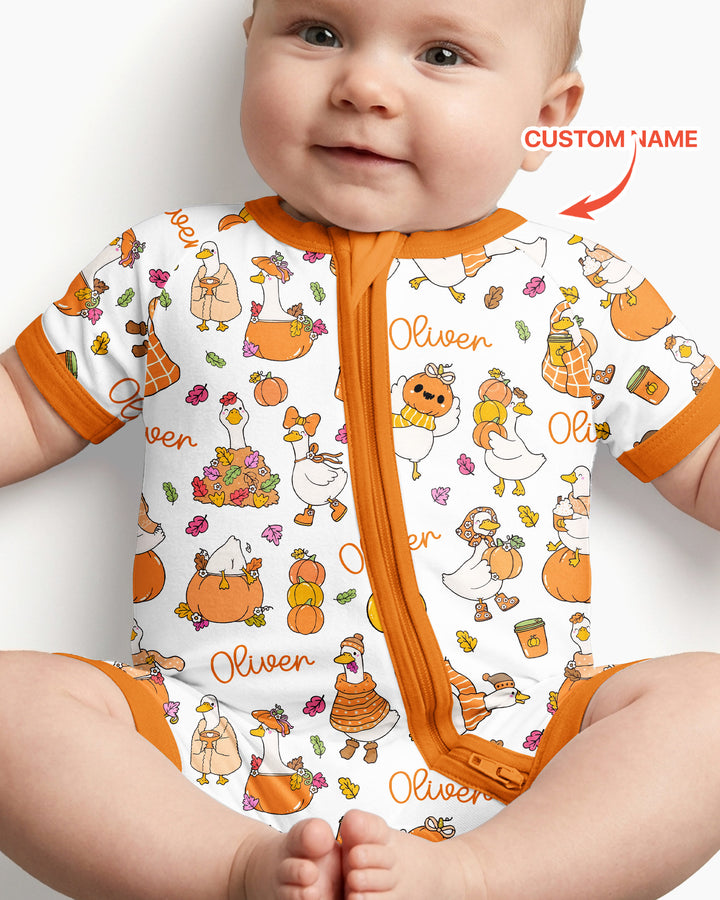 Fall Silly Goose Bamboo Shorty Zippy