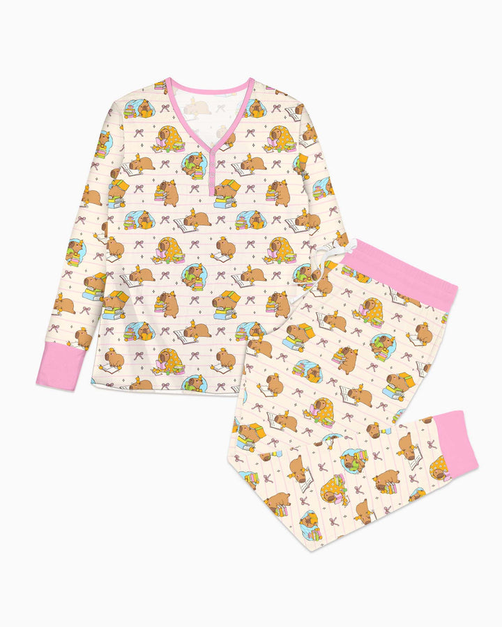 Vorlage Bambus Damen Pyjama Set