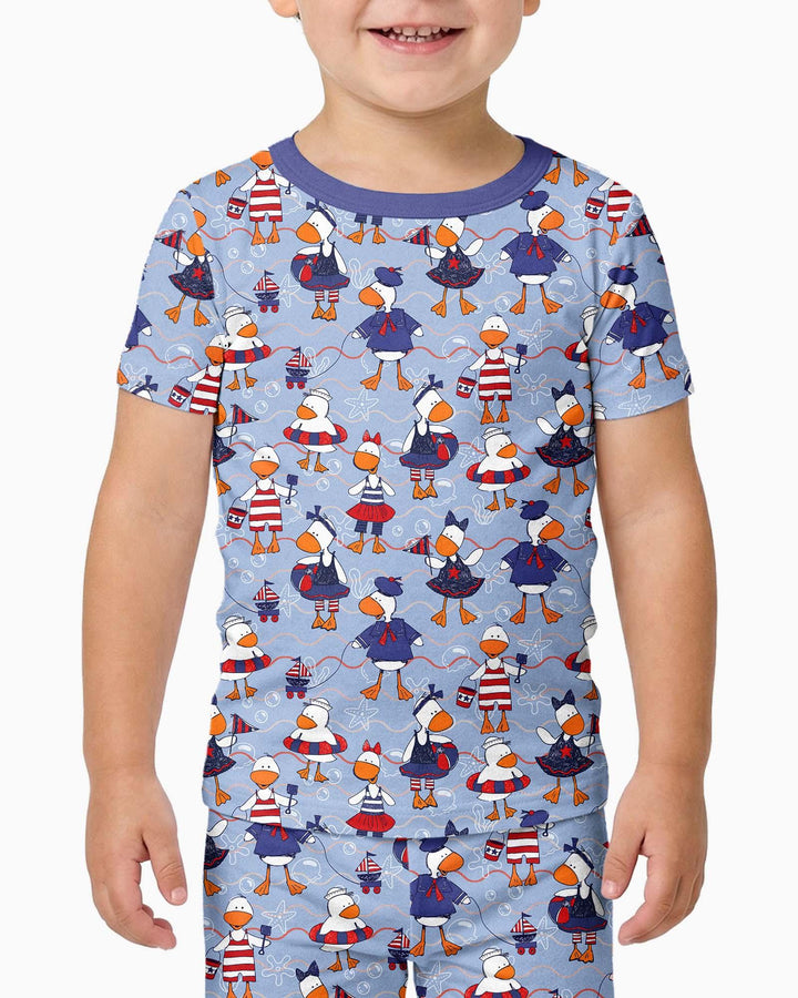 Zweiteiliges, kurzärmliges Pyjama-Set mit Marienkäfern