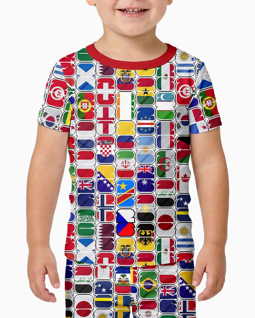Zweiteiliges, kurzärmliges Pyjama-Set mit Marienkäfern