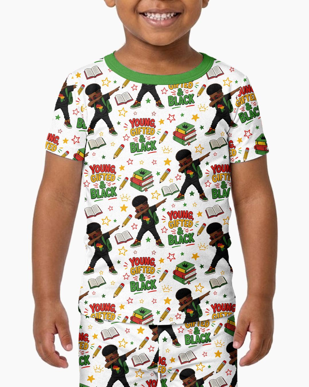 Zweiteiliges, kurzärmliges Pyjama-Set mit Marienkäfern