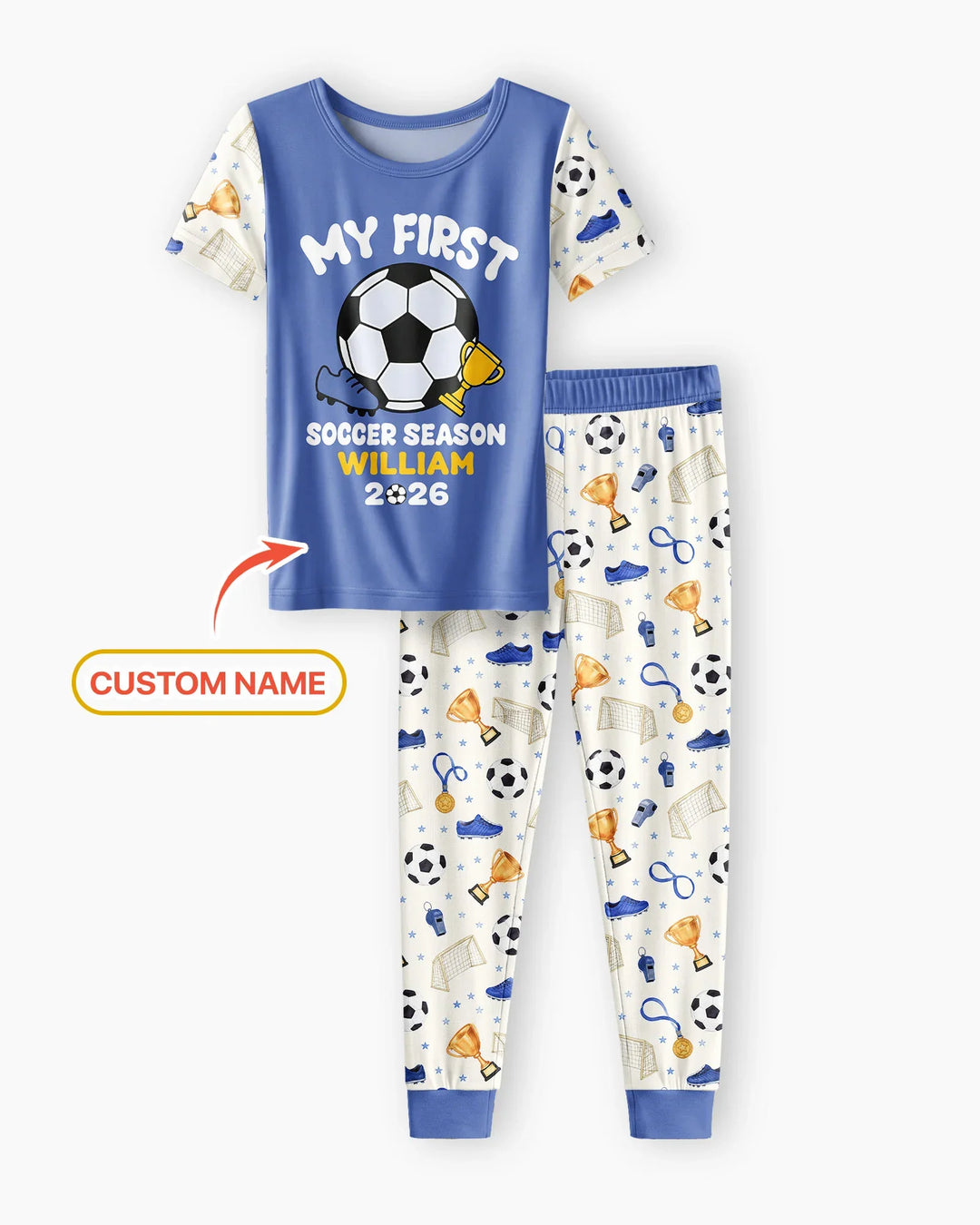 Zweiteiliges, kurzärmliges Pyjama-Set mit Marienkäfern