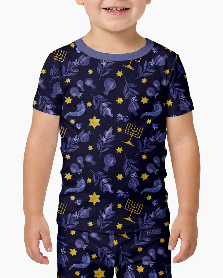 Zweiteiliges, kurzärmliges Pyjama-Set mit Marienkäfern