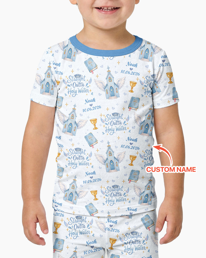 Zweiteiliges, kurzärmliges Pyjama-Set mit Marienkäfern