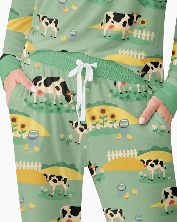 Pasture Sunlit Waltz Bamboo Women Pajama Set