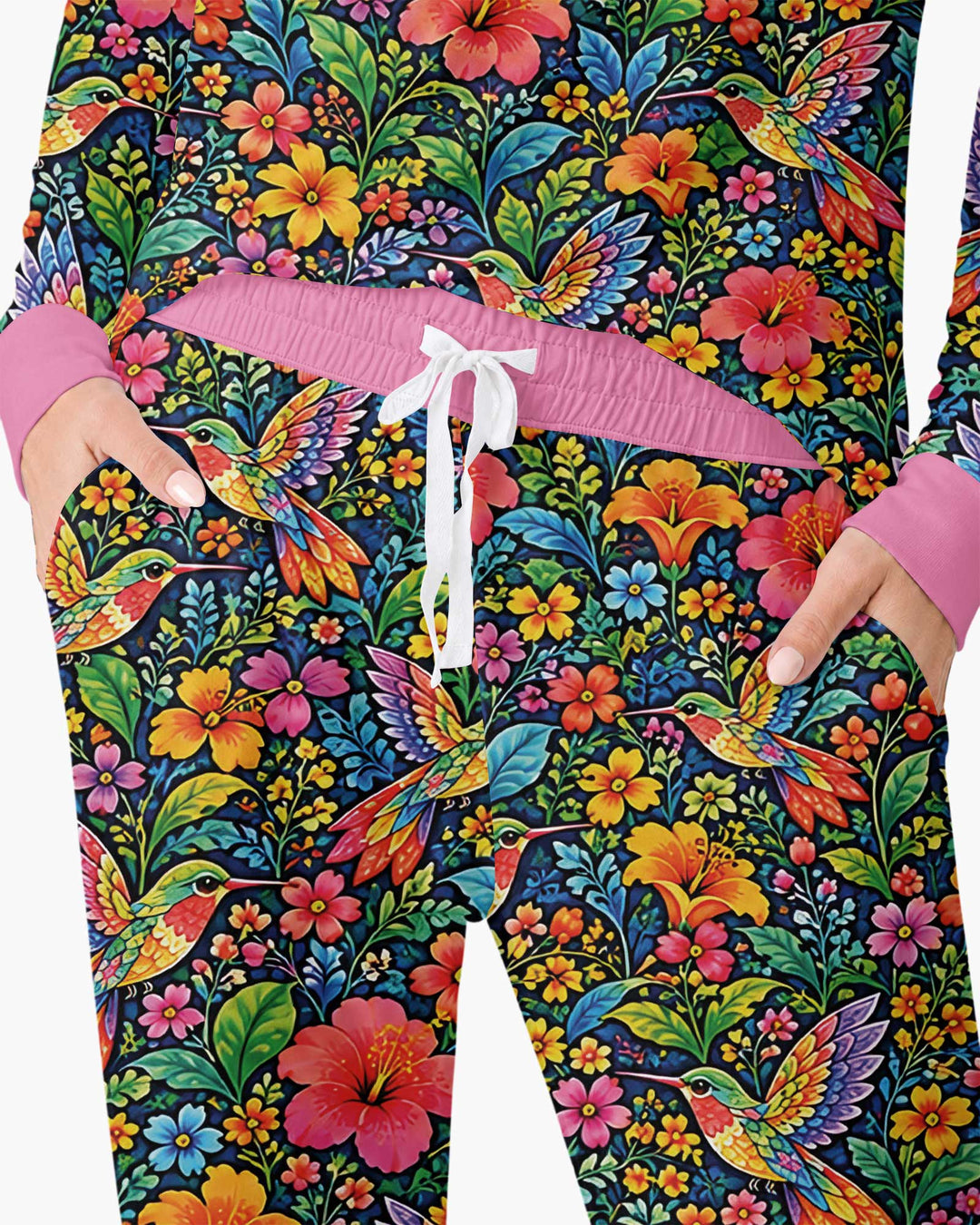 Hummingbird Paradise Bamboo Women Pajama Set