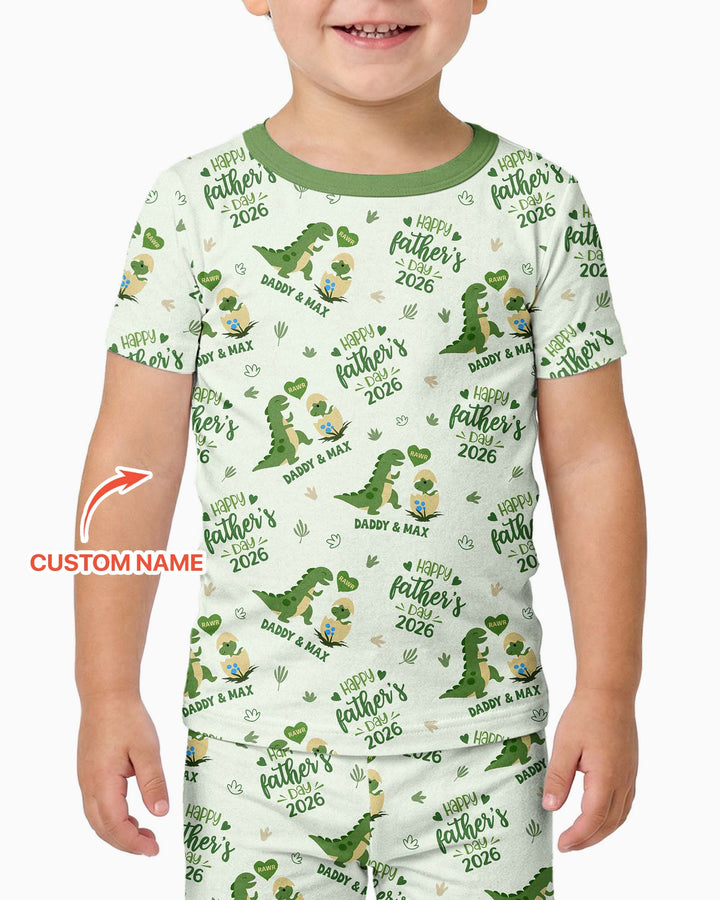 Zweiteiliges, kurzärmliges Pyjama-Set mit Marienkäfern