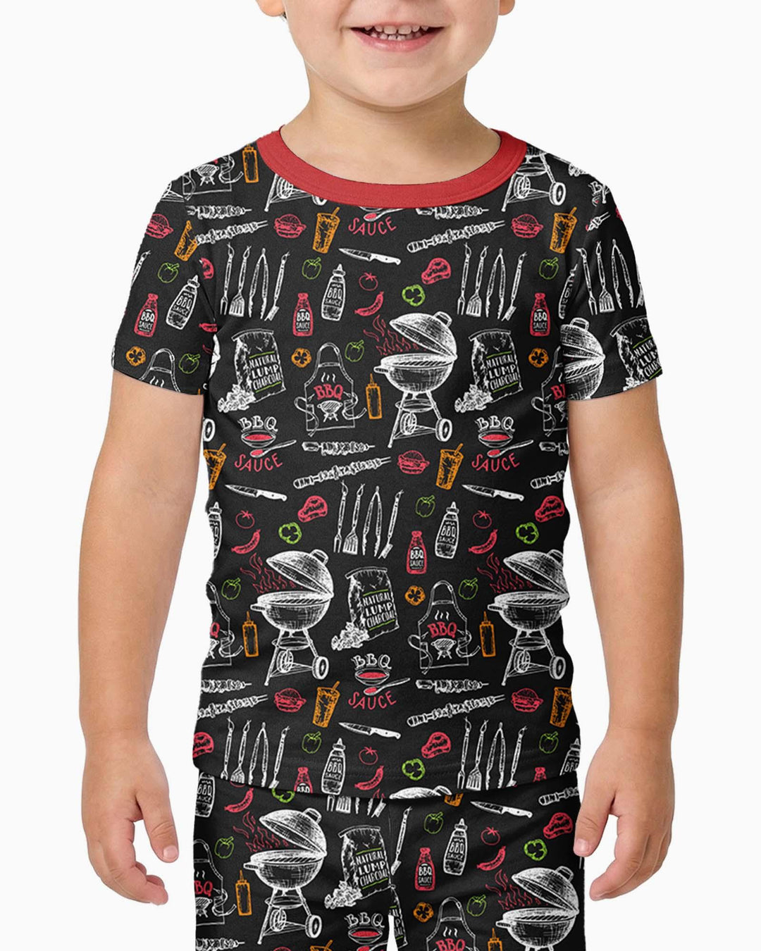Zweiteiliges, kurzärmliges Pyjama-Set mit Marienkäfern