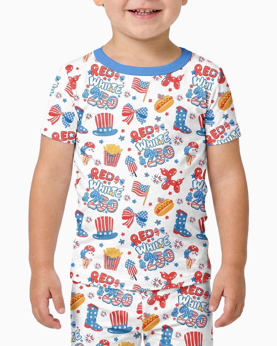 Zweiteiliges, kurzärmliges Pyjama-Set mit Marienkäfern