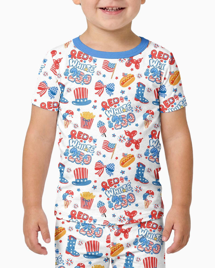 Zweiteiliges, kurzärmliges Pyjama-Set mit Marienkäfern