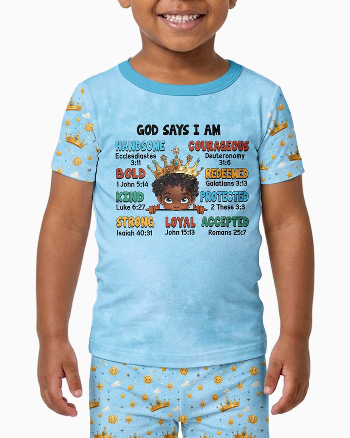 Zweiteiliges, kurzärmliges Pyjama-Set mit Marienkäfern