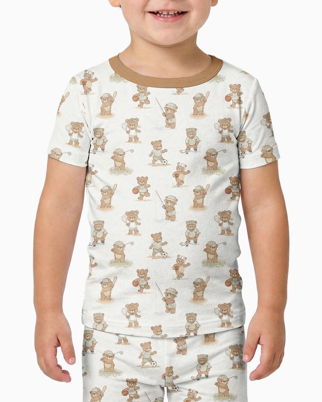 Zweiteiliges, kurzärmliges Pyjama-Set mit Marienkäfern