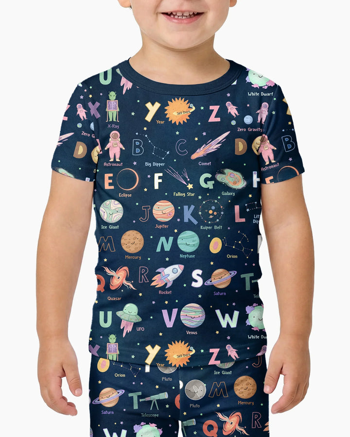 Zweiteiliges, kurzärmliges Pyjama-Set mit Marienkäfern