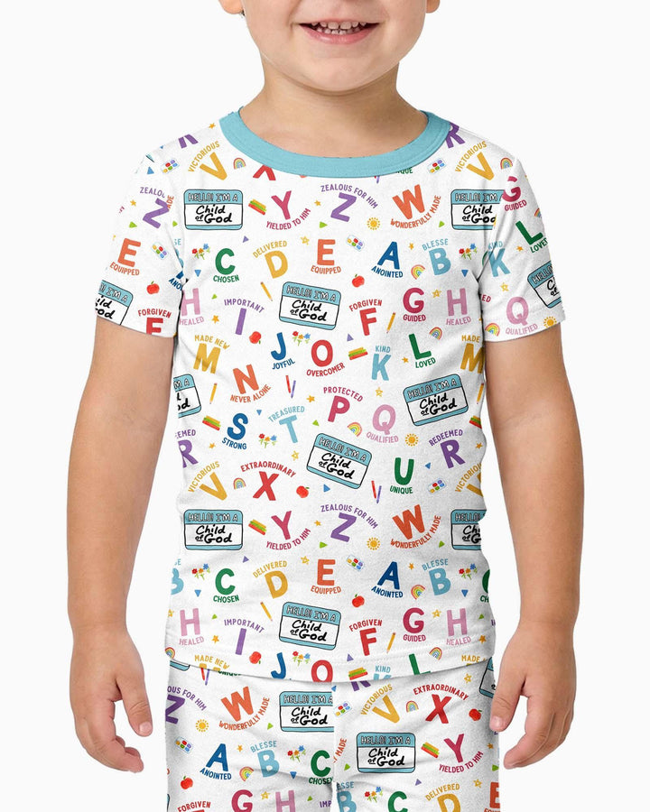 Zweiteiliges, kurzärmliges Pyjama-Set mit Marienkäfern