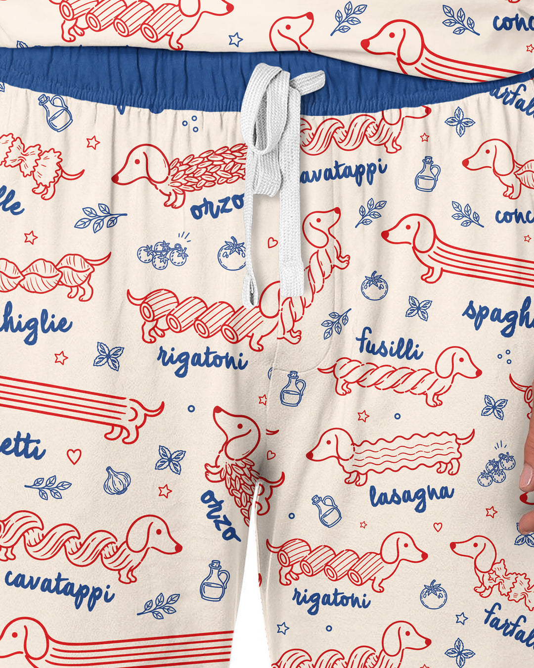 Dachshund Spagetti Bamboo Men's Pajama Set