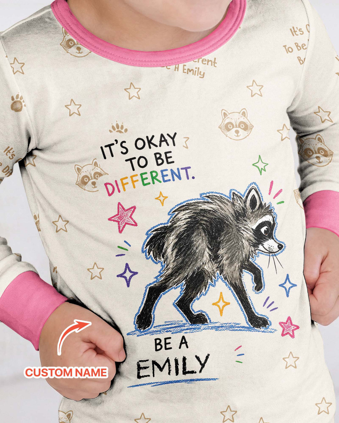 Jimothy The Raccoon Bamboo Two Piece Long Sleeve Pajama Set